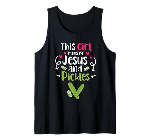 This Girl Runs On Jesus and Pickles Gurke Gemüse Pickl Tank Top This Girl Runs On Jesus and Pickles Gurke Gemüse Pickl Tank Top von This Girl Runs On Jesus And Pickles