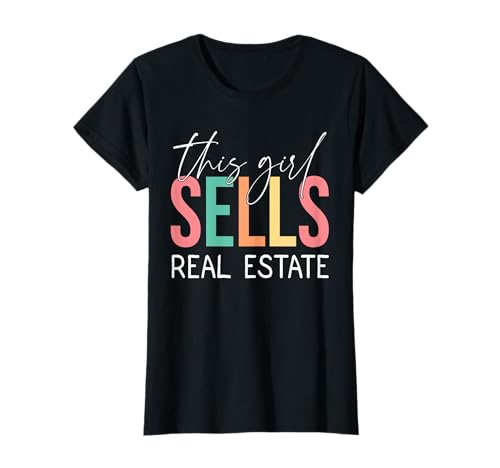 Dieses Mädchen verkauft Immobilien, Immobilienmakler Makler T-Shirt von This Girl Sells Real Estate Tees
