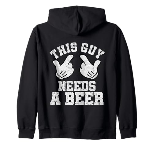Lustiges Geschenk für Herren mit Aufschrift "This Guy Needs A Beer" Kapuzenjacke Lustiges Geschenk für Herren mit Aufschrift "This Guy Needs A Beer" Kapuzenjacke von This Guy Needs A Beer Drinking Meme Tees By Mj