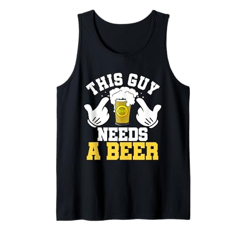 Lustiges Geschenk für Herren mit Aufschrift "This Guy Needs A Beer" Tank Top Lustiges Geschenk für Herren mit Aufschrift "This Guy Needs A Beer" Tank Top von This Guy Needs A Beer Drinking Meme Tees By Mj