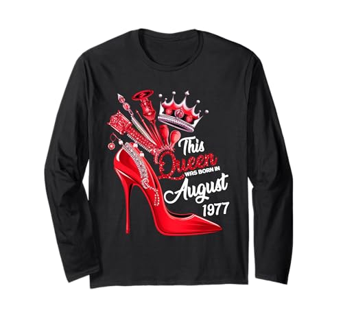 Diese Königin wurde im August 1977 geboren August Geburtstag Frauen Langarmshirt Diese Königin wurde im August 1977 geboren August Geburtstag Frauen Langarmshirt von This Queen Was Born In August 1977 August