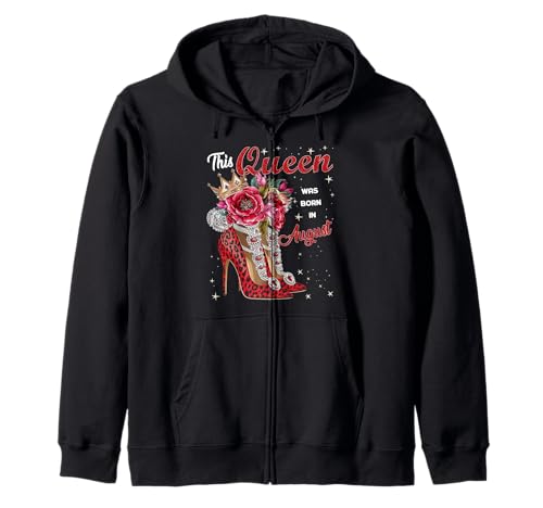 Diese Königin wurde im August geboren. Geburtstagsmädchen Frauen Kapuzenjacke von This Queen Was Born In Girl Women