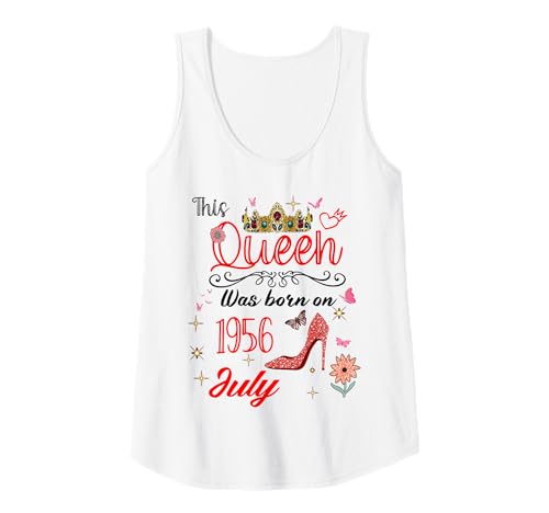 Damen Juli 1956 Geburtstag Diese Königin wurde im Juli 1956 geboren Tank Top Damen Juli 1956 Geburtstag Diese Königin wurde im Juli 1956 geboren Tank Top von This Queen Was Born In July 1956 July