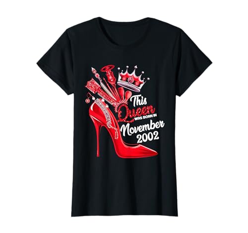 Diese Königin wurde im November 2002 geboren November Geburtstag Frauen T-Shirt Diese Königin wurde im November 2002 geboren November Geburtstag Frauen T-Shirt von This Queen Was Born In November 2002 November