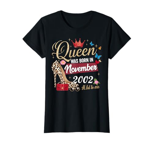 Diese Königin wurde im November 2002 geboren November Geburtstag Frauen T-Shirt Diese Königin wurde im November 2002 geboren November Geburtstag Frauen T-Shirt von This Queen Was Born In November 2002 November