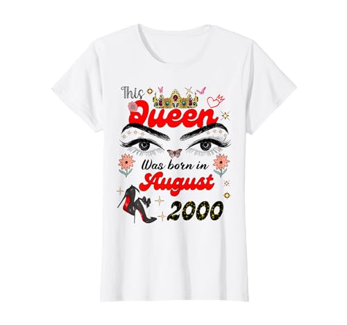 Diese Königin wurde im August 2000 geboren, Geburtstag im August, Frauen T-Shirt Diese Königin wurde im August 2000 geboren, Geburtstag im August, Frauen T-Shirt von This Queen Was Born On August 2000 August