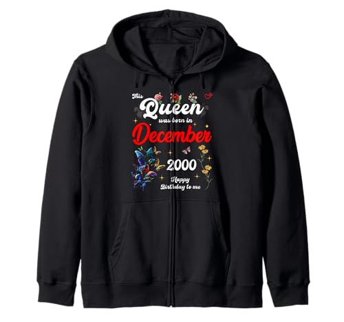 Diese Königin wurde im Dezember 2000 geboren Dezember Geburtstag Frauen Kapuzenjacke Diese Königin wurde im Dezember 2000 geboren Dezember Geburtstag Frauen Kapuzenjacke von This Queen Was Born On December 2000 December