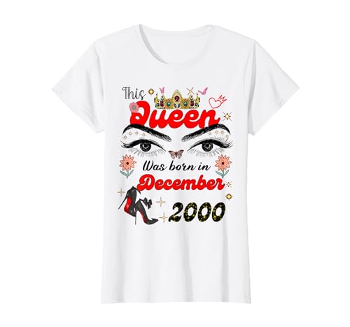 Diese Königin wurde im Dezember 2000 geboren Dezember Geburtstag Frauen T-Shirt Diese Königin wurde im Dezember 2000 geboren Dezember Geburtstag Frauen T-Shirt von This Queen Was Born On December 2000 December