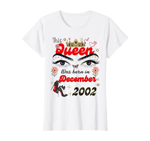 Diese Königin wurde im Dezember 2002 geboren Dezember Geburtstag Frauen T-Shirt Diese Königin wurde im Dezember 2002 geboren Dezember Geburtstag Frauen T-Shirt von This Queen Was Born On December 2002 December
