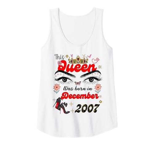 Damen Diese Königin wurde im Dezember 2007 geboren Dezember Geburtstag Frauen Tank Top Damen Diese Königin wurde im Dezember 2007 geboren Dezember Geburtstag Frauen Tank Top von This Queen Was Born On December 2007 December