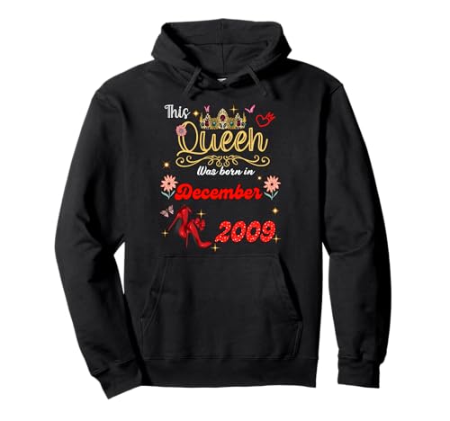 Diese Königin wurde im Dezember 2009 geboren Dezember Geburtstag Frauen Pullover Hoodie von This Queen Was Born On December 2009 December