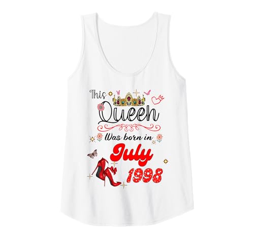 Damen Diese Königin wurde im Juli 1998 geboren Juli Geburtstag Frauen Tank Top Damen Diese Königin wurde im Juli 1998 geboren Juli Geburtstag Frauen Tank Top von This Queen Was Born On July 1998 July