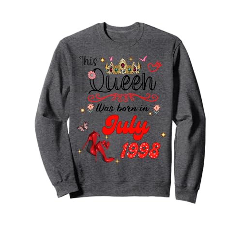 Diese Königin wurde im Juli 1998 geboren Juli Geburtstag Frauen Sweatshirt Diese Königin wurde im Juli 1998 geboren Juli Geburtstag Frauen Sweatshirt von This Queen Was Born On July 1998 July