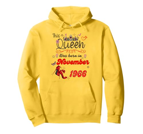 Diese Königin wurde im November 1966 geboren November Geburtstag Frauen Pullover Hoodie von This Queen Was Born On November 1966 November