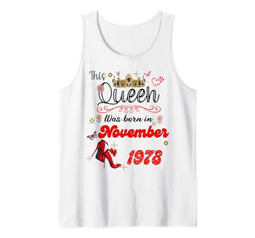 Diese Königin wurde im November 1978 geboren November Geburtstag Frauen Tank Top Diese Königin wurde im November 1978 geboren November Geburtstag Frauen Tank Top von This Queen Was Born On November 1978 November