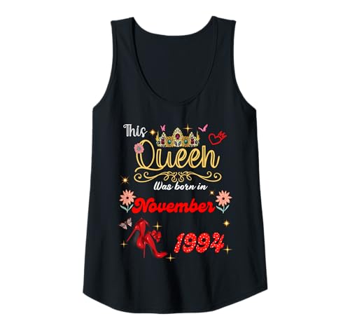 Damen Diese Königin wurde im November 1994 geboren November Geburtstag Frauen Tank Top Damen Diese Königin wurde im November 1994 geboren November Geburtstag Frauen Tank Top von This Queen Was Born On November 1994 November