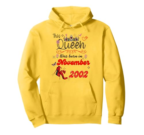 Diese Königin wurde im November 2002 geboren November Geburtstag Frauen Pullover Hoodie Diese Königin wurde im November 2002 geboren November Geburtstag Frauen Pullover Hoodie von This Queen Was Born On November 2002 November