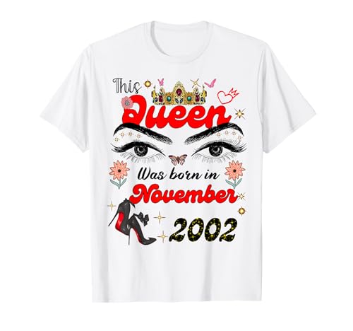 Diese Königin wurde im November 2002 geboren November Geburtstag Frauen T-Shirt Diese Königin wurde im November 2002 geboren November Geburtstag Frauen T-Shirt von This Queen Was Born On November 2002 November