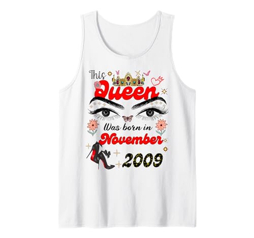 Diese Königin wurde im November 2009 geboren November Geburtstag Frauen Tank Top Diese Königin wurde im November 2009 geboren November Geburtstag Frauen Tank Top von This Queen Was Born On November 2009 November