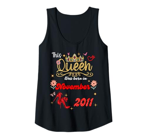 Damen Diese Königin wurde im November 2011 geboren November Geburtstag Frauen Tank Top Damen Diese Königin wurde im November 2011 geboren November Geburtstag Frauen Tank Top von This Queen Was Born On November 2011 November