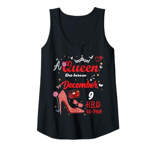 Damen 9. Dezember Geburtstag Diese Königin wurde am 9. Dezember geboren Tank Top Damen 9. Dezember Geburtstag Diese Königin wurde am 9. Dezember geboren Tank Top von This Queen Was Born on December 9 December
