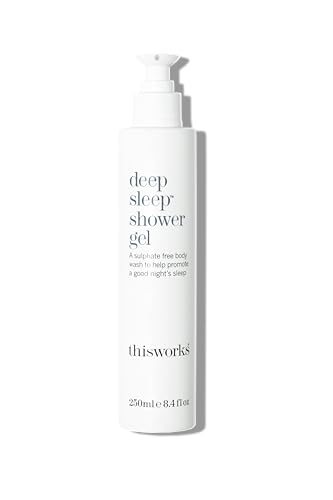 This Works Deep Sleep Shower Gel, 250 ml — Beruhigendes Duschgel mit ätherischen Ölen von Lavendel, Kamille und Vetivert — schlafförderndes sulfatfreies Duschgel für Männer und Frauen von This Works