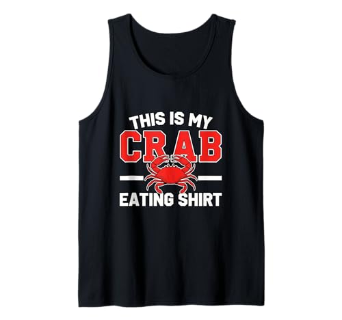 Funny Crab Design Men Women Crab Seafood Lover Tank Top von This is My Crap Eating Crab Accessories & Crabbing