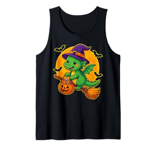 Süßes Drachen Hexe Kürbis Halloween Kostüm Jungen Mädchen Tank Top Süßes Drachen Hexe Kürbis Halloween Kostüm Jungen Mädchen Tank Top von This is how I Halloween Keep Halloween Simple
