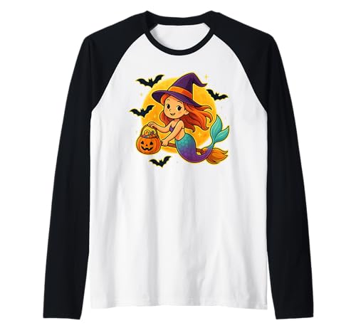 Süßes Meerjungfrau Hexe Kürbis Halloween Kostüm Jungen Mädchen Raglan Süßes Meerjungfrau Hexe Kürbis Halloween Kostüm Jungen Mädchen Raglan von This is how I Halloween Keep Halloween Simple