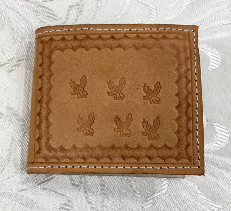 Braun Ledergeldbörse, Herren Handpunziert Portemonnaie Aus Leder, Vintage Gehaltene Geldbörse, Brieftasche von ThisAndThatToGo