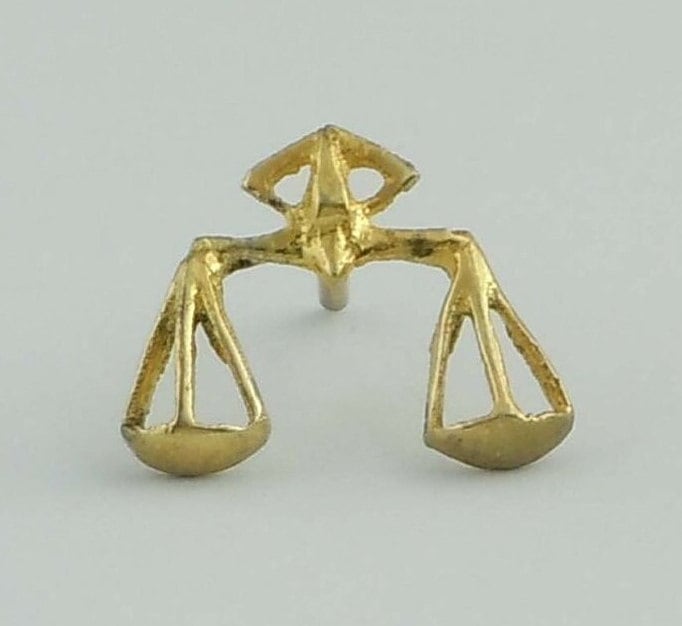 Vermeil Sterling Silber Schuppen Der Gerechtigkeit Krawatte Tack Revers Pin Perfekt Für Einen Anwalt Richter Gericht Reporter von ThisArtGallery