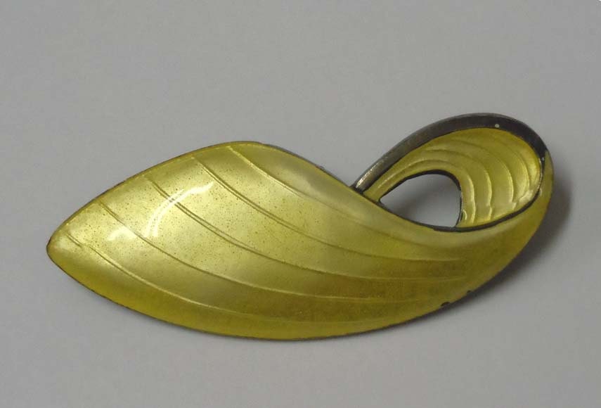 Volmer Bahner Dänemark 20Th Century Modern Brosche Sterling Silber Gold Emaille von ThisArtGallery