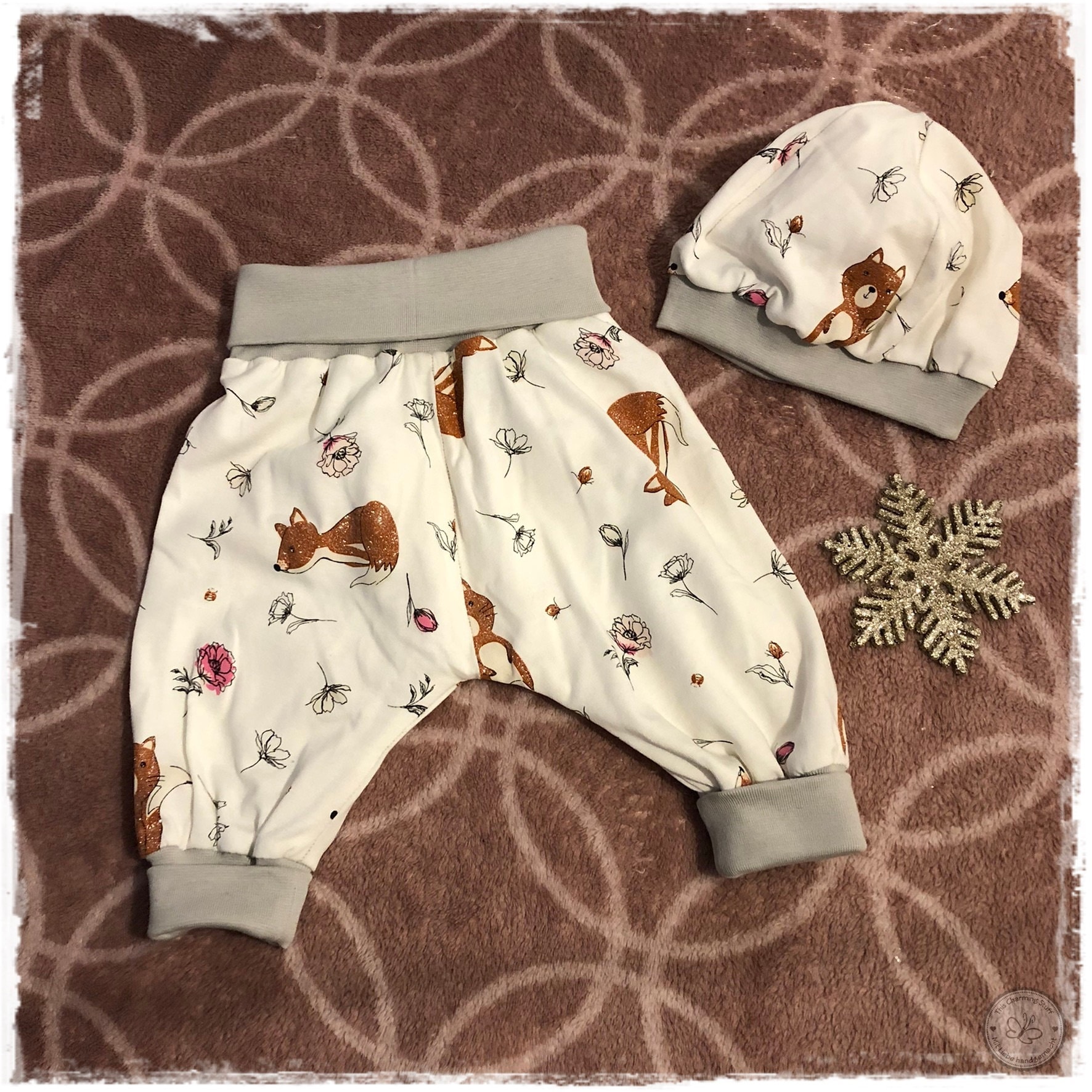 Pumphose/Mitwachshose - Set | Bis Zu 2 Größen Baby | Jersey 62 Fuchs von ThisCharmingStuffDe