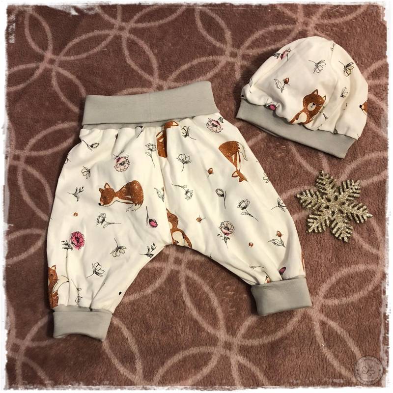 Pumphose/Mitwachshose - Set | Bis Zu 2 Größen Baby | Jersey 62 Fuchs von ThisCharmingStuffDe