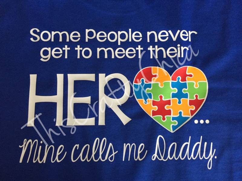 Autismus Papa Shirt Held Puzzle Bewusstsein von ThisCraftyChica