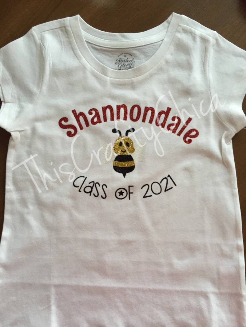 Glitzerklasse Shirt Kindergarten Abitur Schulname von ThisCraftyChica