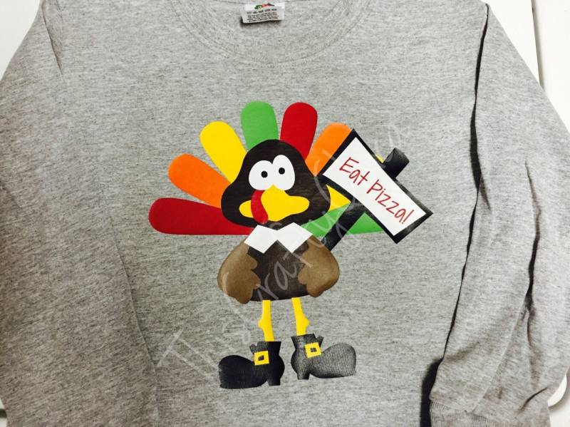 Personalisiertes Türkei Thanksgiving Langarmshirt von ThisCraftyChica
