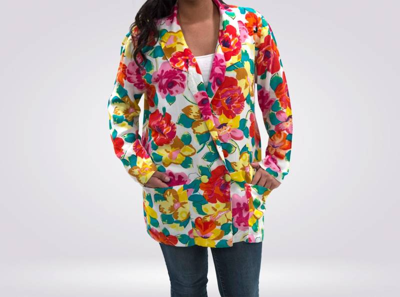 Vintage Helle Blumen Jacke Vintage Helle Blumen Jacke von ThisDayThatDayShop