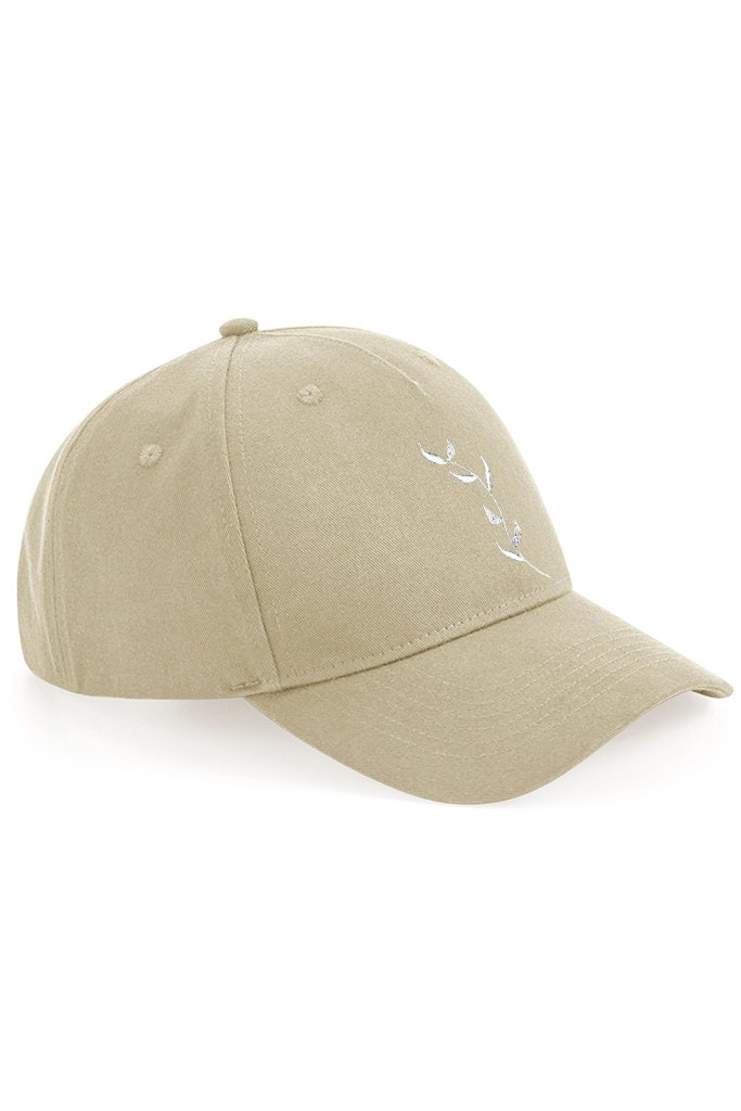Baseball Cap Aus Bio-Baumwolle in Blattform - Sandweiss von ThisIsAnyo