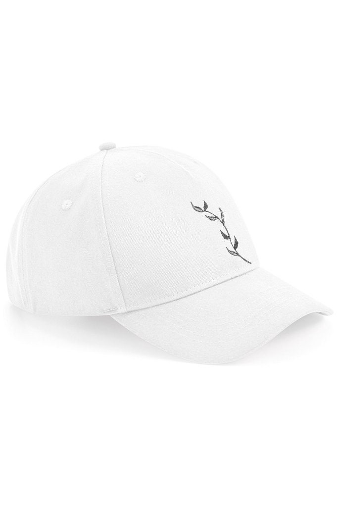 Bio 5-Panel Bestickte Baseball Cap - Weiss/ Charcoal von ThisIsAnyo