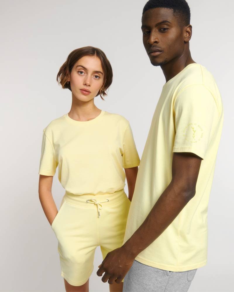 Bio-Ärmel Logo T-Shirt - Lemon Yellow von ThisIsAnyo
