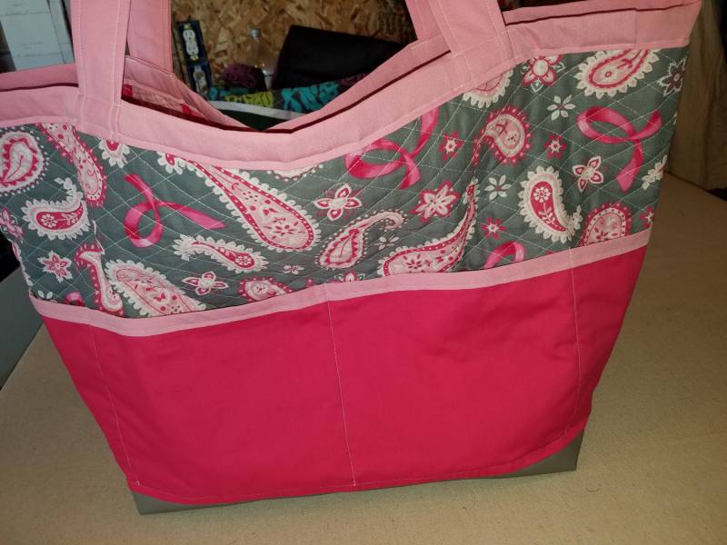 Große Reisetasche - Pink & Grau von ThisNThatHodgePodge