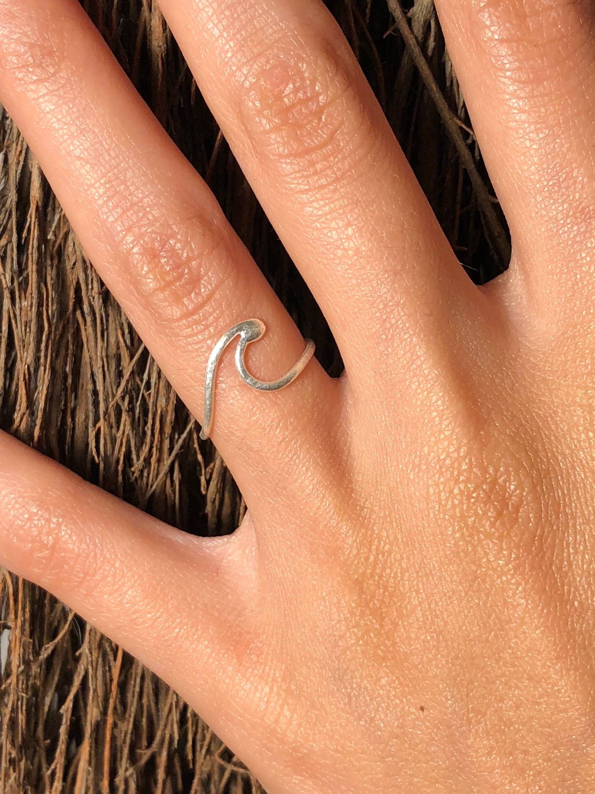 sterling Silber Wellenring || Ozean|| Meer||Seemann sterling Silber Wellenring || Ozean|| Meer||Seemann von ThisWayThatWayJewely