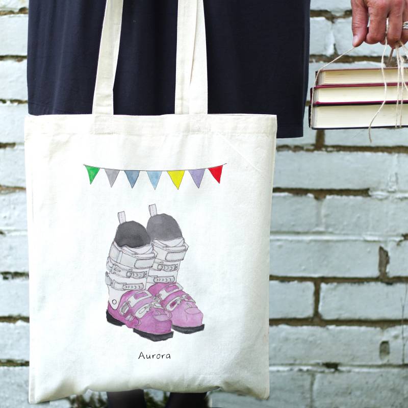 Skischuh Personalisierte Einkaufstasche von Thisisnessie