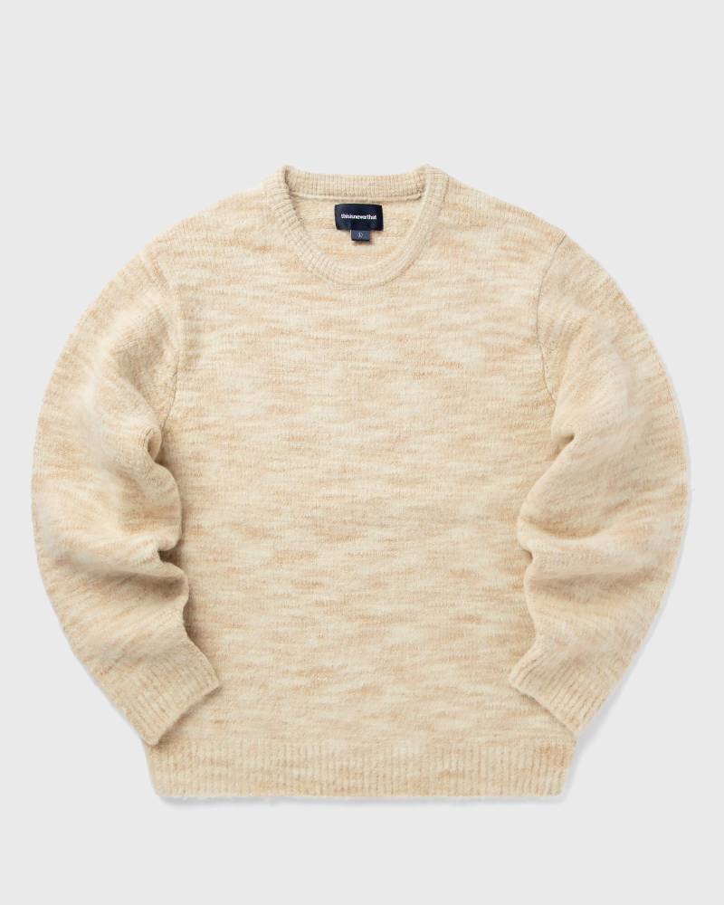 Thisisneverthat STATIC KNIT SWEATER men Pullovers beige in Größe:L von Thisisneverthat