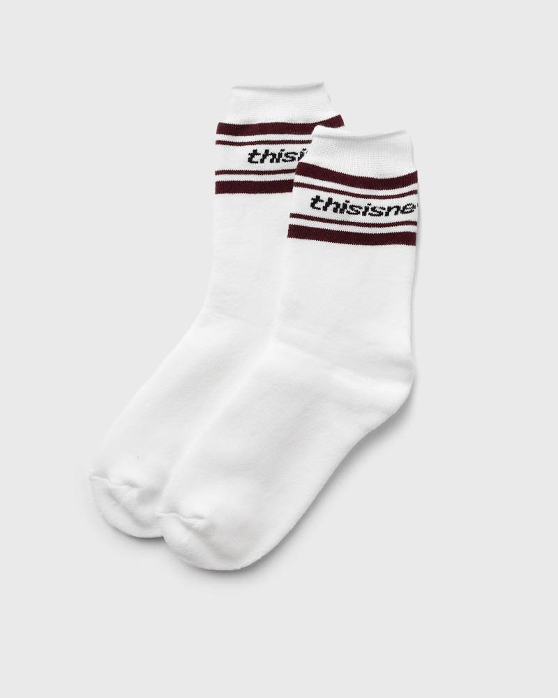 Thisisneverthat STRIPED SOCKS men Socks white in Größe:ONE SIZE von Thisisneverthat
