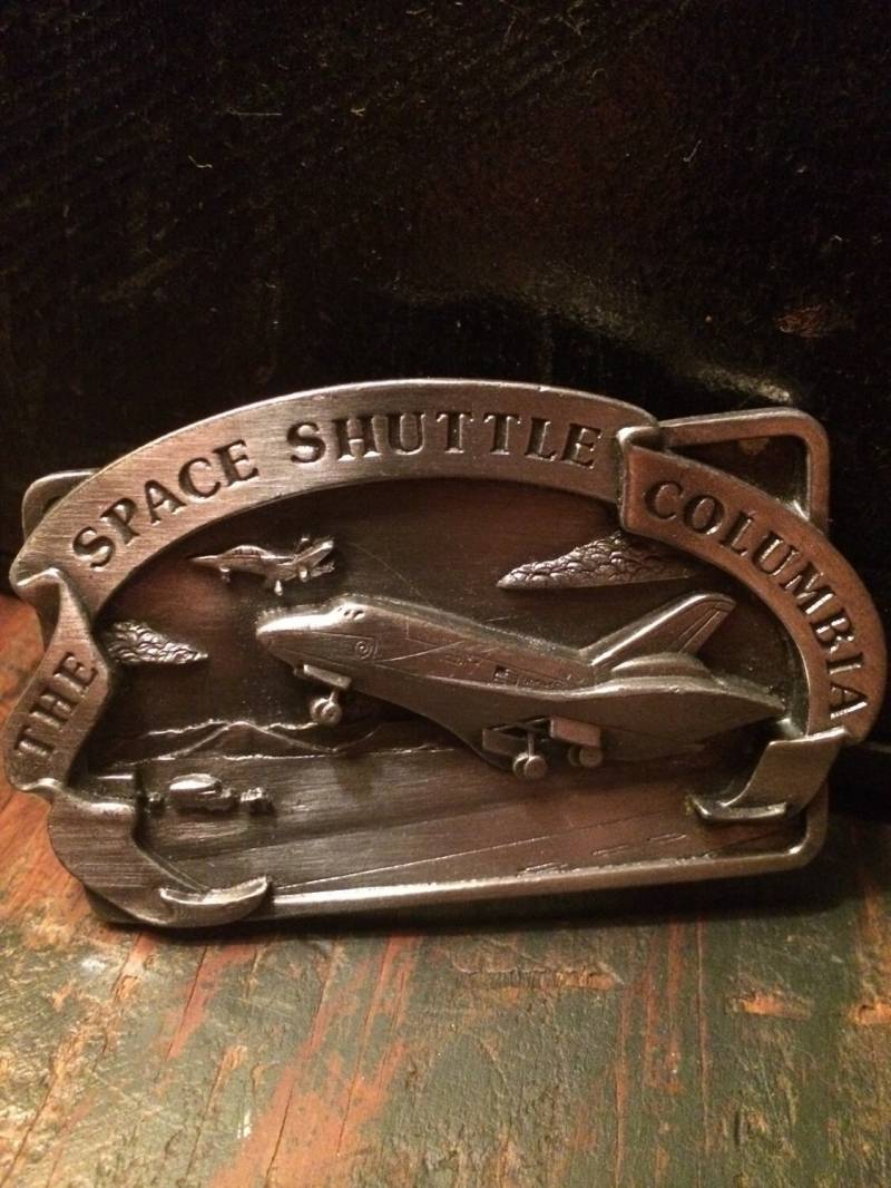Space Shuttle Bohemian Gürtelschnalle 1982 von Thisistheotherplace