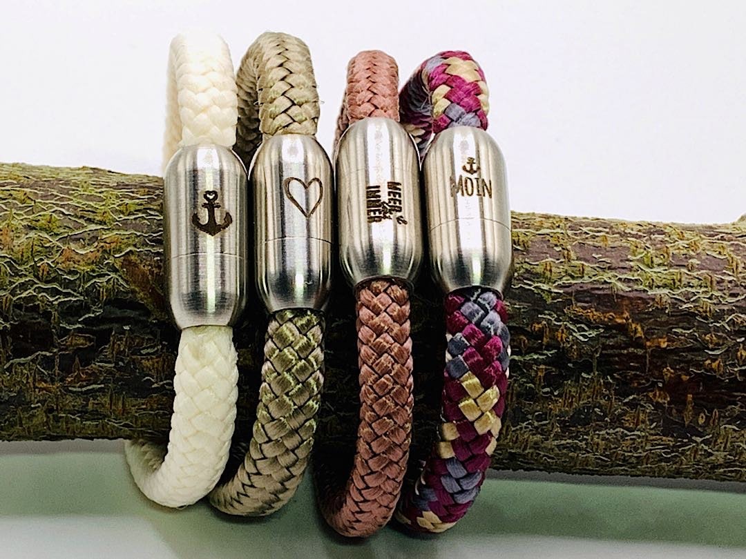 Armband Aus Segelseil Mit Magnetverschluss, Segeltau, Geschenkidee von ThoddyArt
