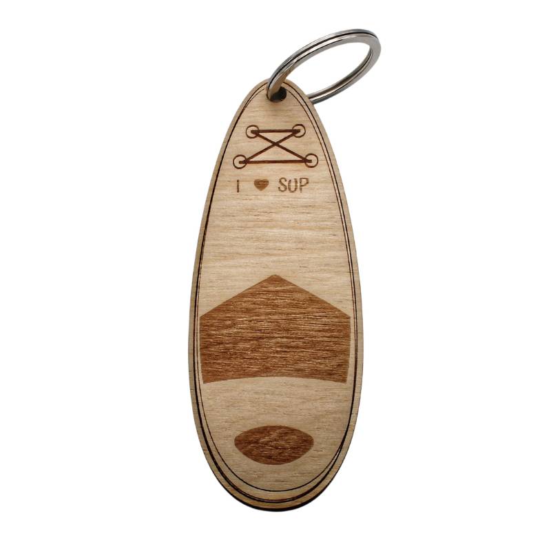 Schlüsselanhänger Aus Holz | Stand Up Paddle Personalisiert Strand Accessoires Sup Paddelboard von ThoddyArt