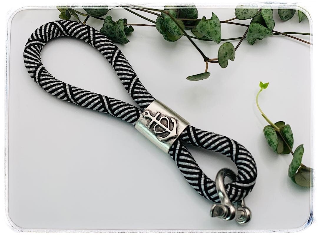 Schlüsselanhänger Segeltau | Glaube Liebe Hoffnung Maritim Mit Karabiner, Geschenk von ThoddyArt